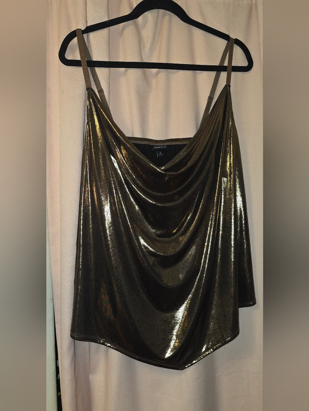 Torrid Liquid Shine Cowl Cami